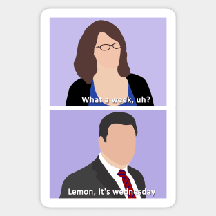 lemon its wednesday Sticker